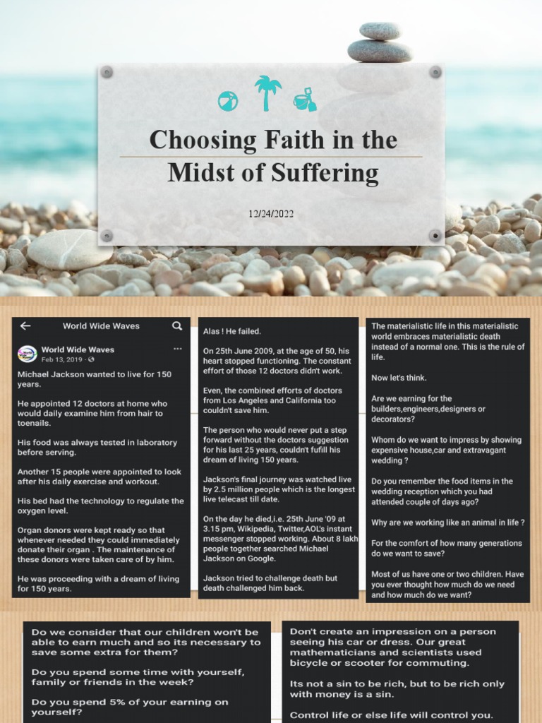 Choosing Faith In The Midst Of Suffering Pdf Jesus Religious