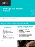 CRW11 - 12 Q2 0406M - PS - Writing A One-Act Play Outline