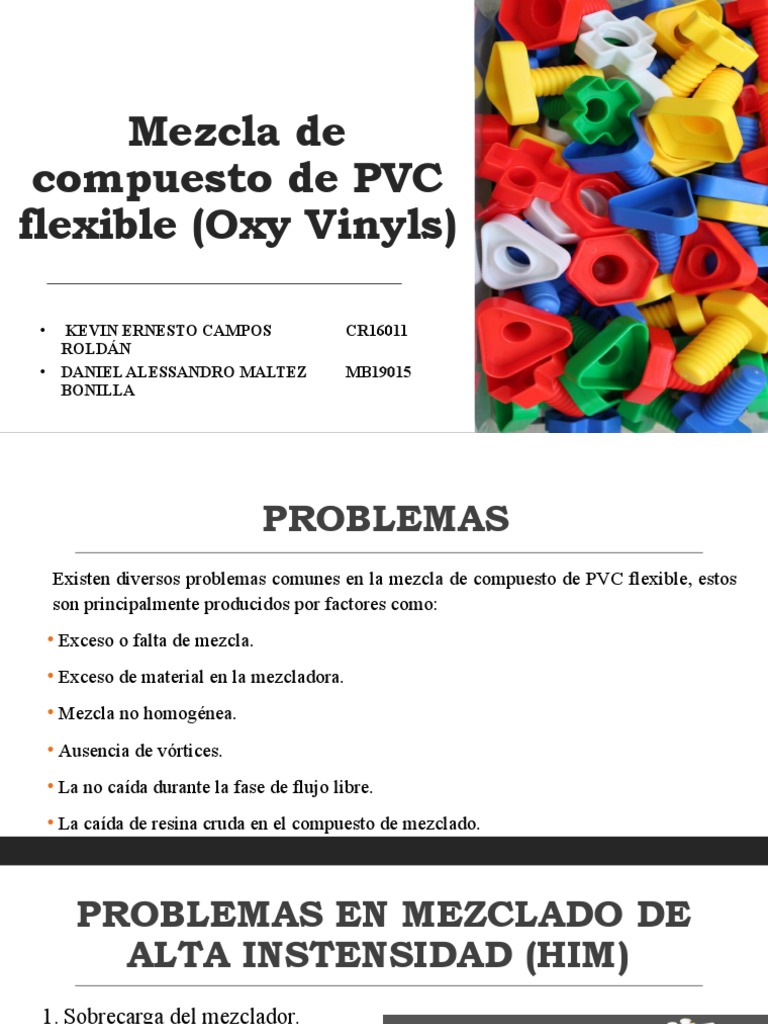 Mezcla de Compuesto de PVC Flexible (Oxy | PDF | Materiales