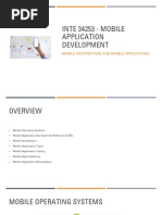 3 - Mobile Architecture and Mobile Applications