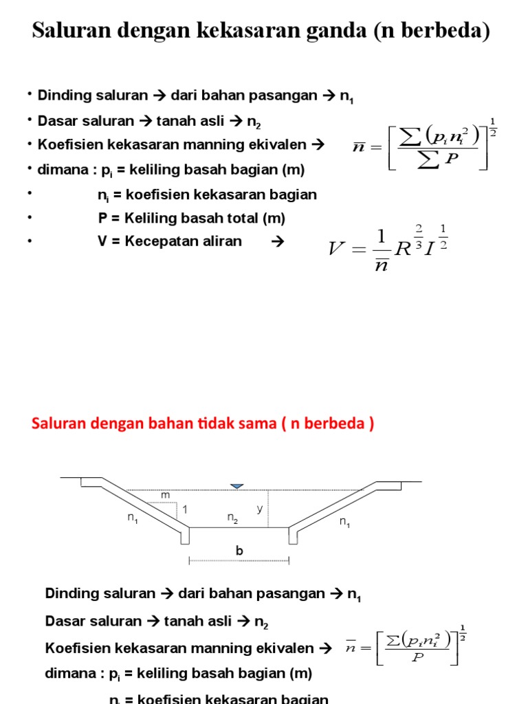 Perencanaan Saluran Tahan Erosi | PDF