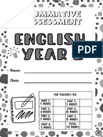 English Year 2 Summative Assessment