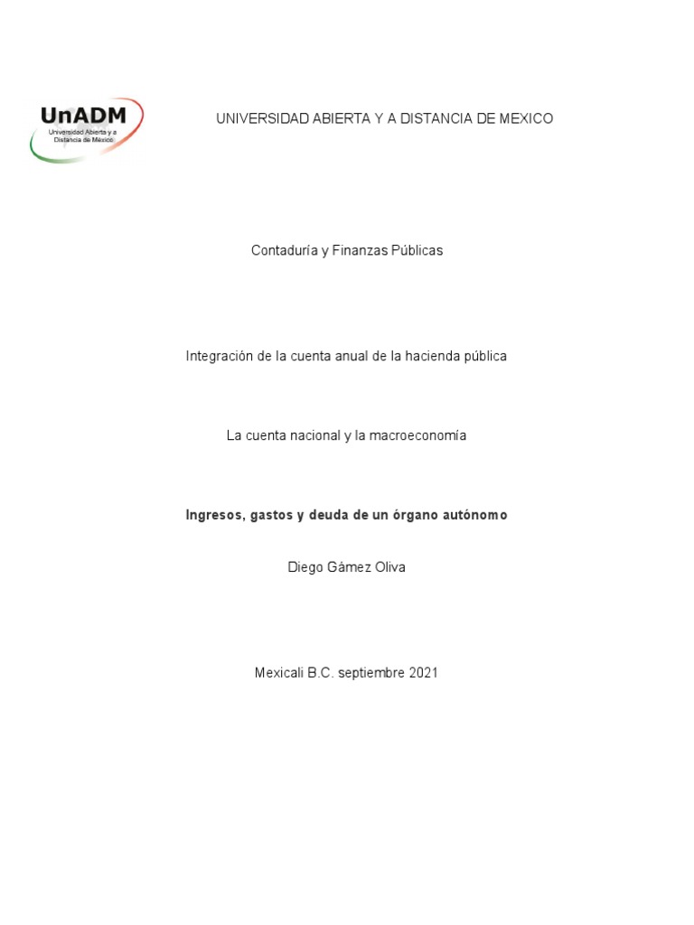 M14 U3 A3 GamezOD PDF Contabilidad M xico