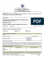 Form 3 SPPD CV Resource Person