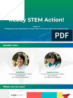 STEM Collab Action Research - Handout - Designing Your Qualitative Tools
