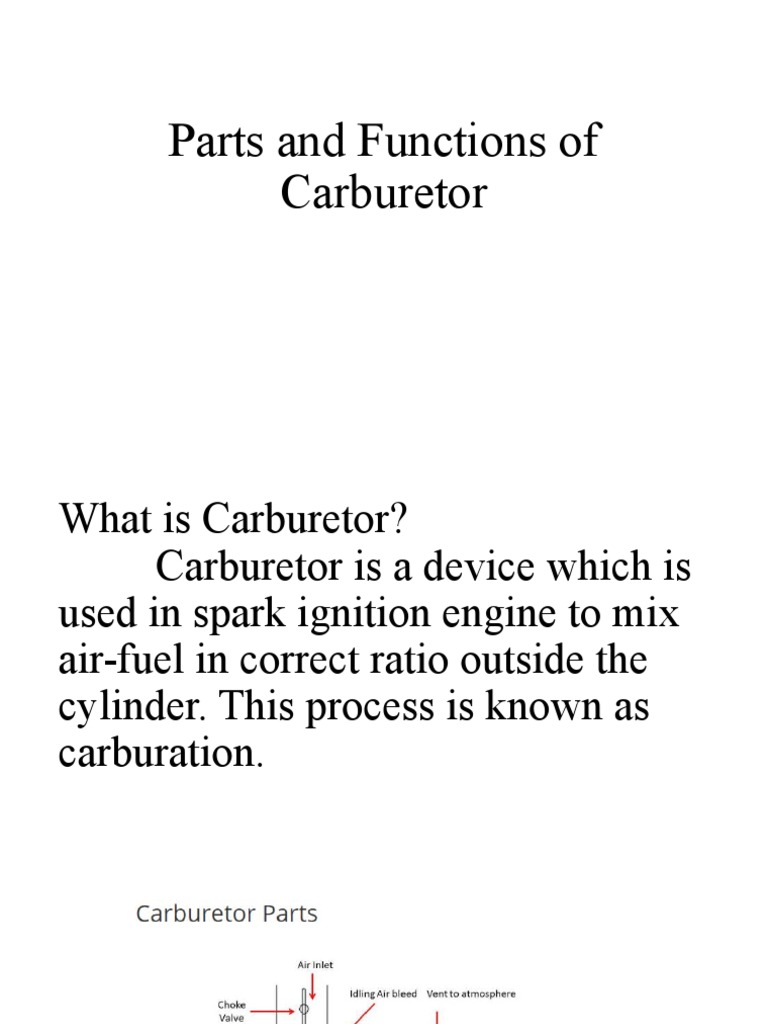 Carburetor | PDF | Carburetor | Throttle