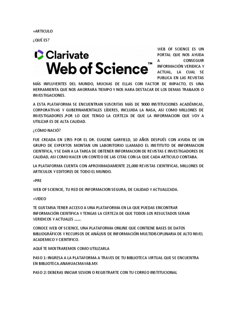 Web of Science | PDF