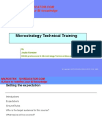 Micro Strategy Technical Training