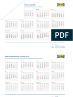 Calendario Aperturas 2023 - Ikea Sevilla