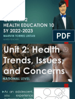 LINTAN, MARVIN T. QUARTER 2 Health Trends, Issues, and Concerns National Level
