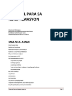 Manwal para Sa Kumpirmasyon