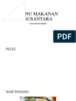 Menu Makanan Nusantara Yogi Dan Mahindra 5 Iasa