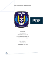 Laporan Pengamatan Transportasi Zat Melalui Membran