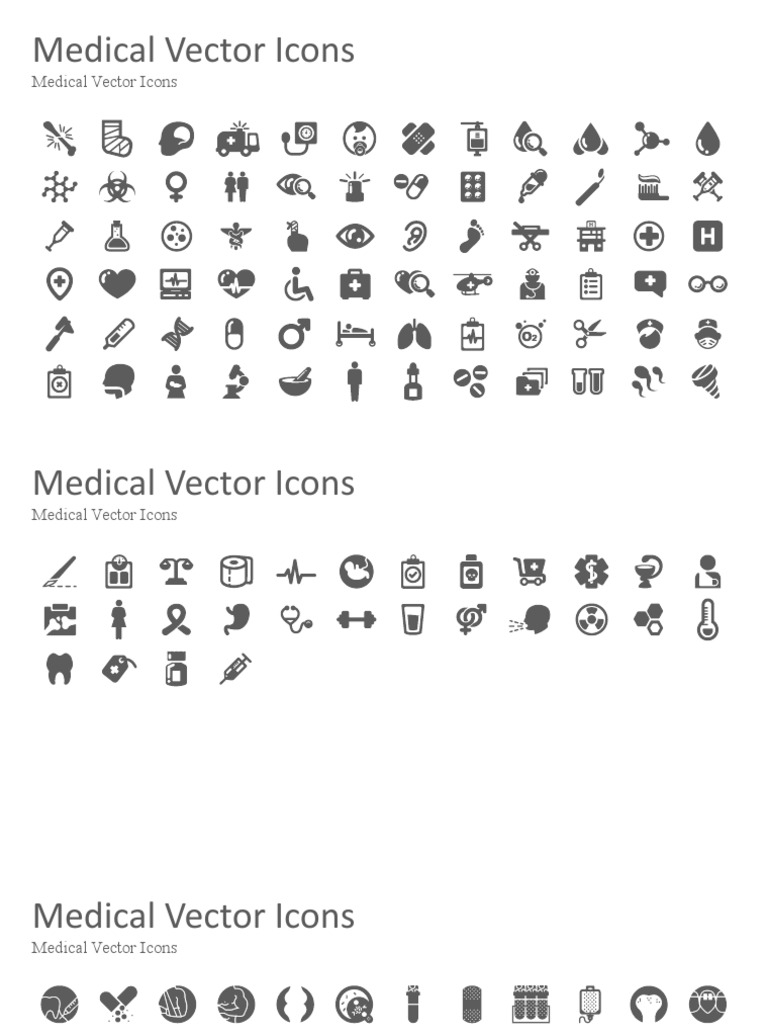 Medical Vector Icons Collection | PDF