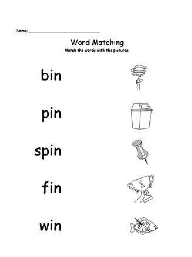 In Phonics Worksheet | PDF