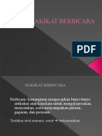 Hakikat Berbicara