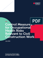 Control Measures for Occupational Health Risks Relevant to Civil Construction Work