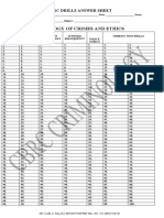 CBRC Drills Answer Sheet Title