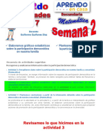 SEMANA 2 - ACTIVIDAD 6 y 7 - MATEMATICA 1° Y 2° GRADOS