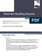 Presentation On Hazards of Material Handling