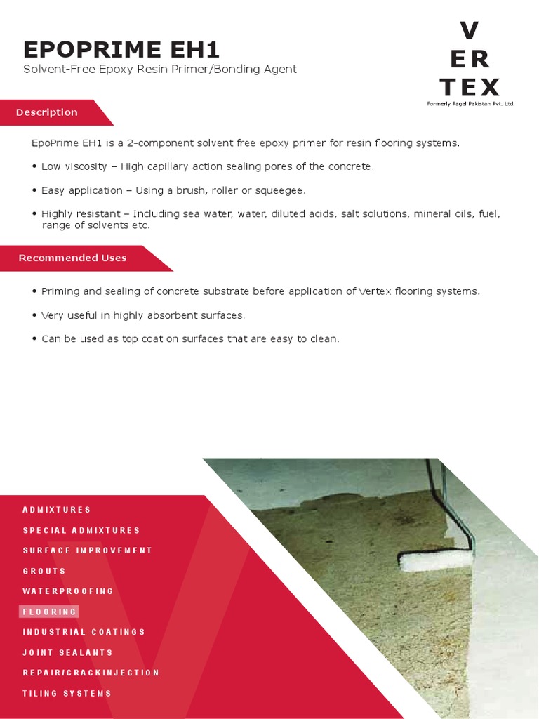 EpoPrime EH1 Revised PDF Concrete Epoxy