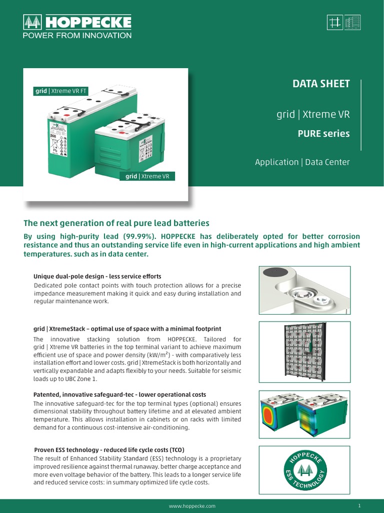 xtreme-vr-battery-data-sheet-pdf-electrical-grid-data-center