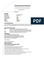 Curriculum Vitae Format