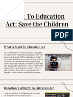 Right To Education Act - Save The Children