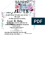 Debut Invitation Lyzl