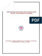 Procedure For Organizing Graduation Day Autonomous Colleges