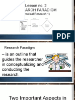 Lesson 2 Research Paradigm