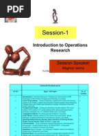 Operation Research Introduction