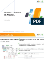Lecture 1 - DB Concepts and ER Model