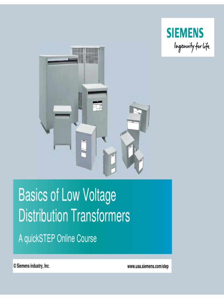 Basics of Low Voltage Distribution Transformers PDF Transformer