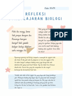 Refleksi Pembelajaran Biologi