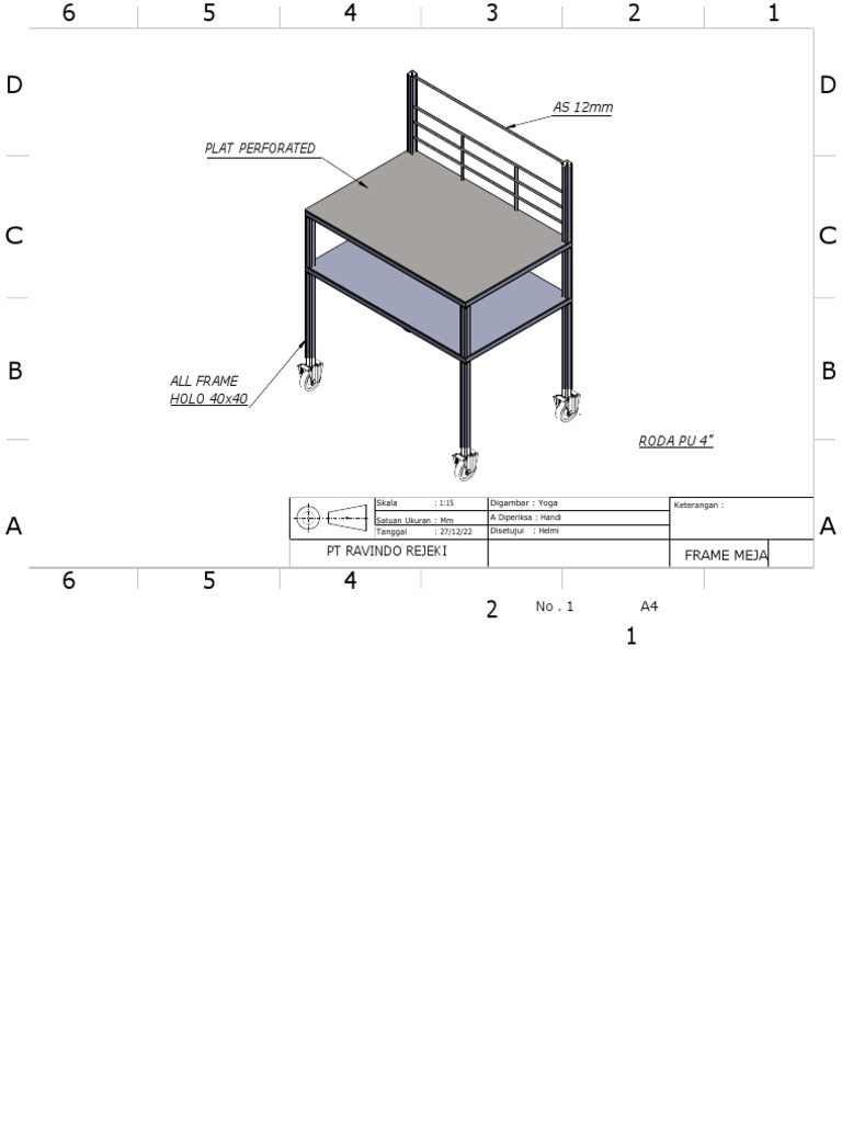Frame Meja | PDF