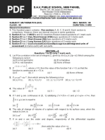 Sample Paper XII