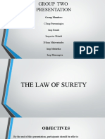 Group 2 Presentation - Law of Surety