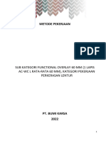 Metode Perkerasan FUNCTIONAL OVERLAY 60 MM