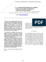 Contribution À L'étude Hydrogéologique de L'aquifère Jurassique Dans La Plaine de Mougheul (Ksour Du Nord de Béchar)