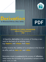 5 - Derivation (Derivational Formation)