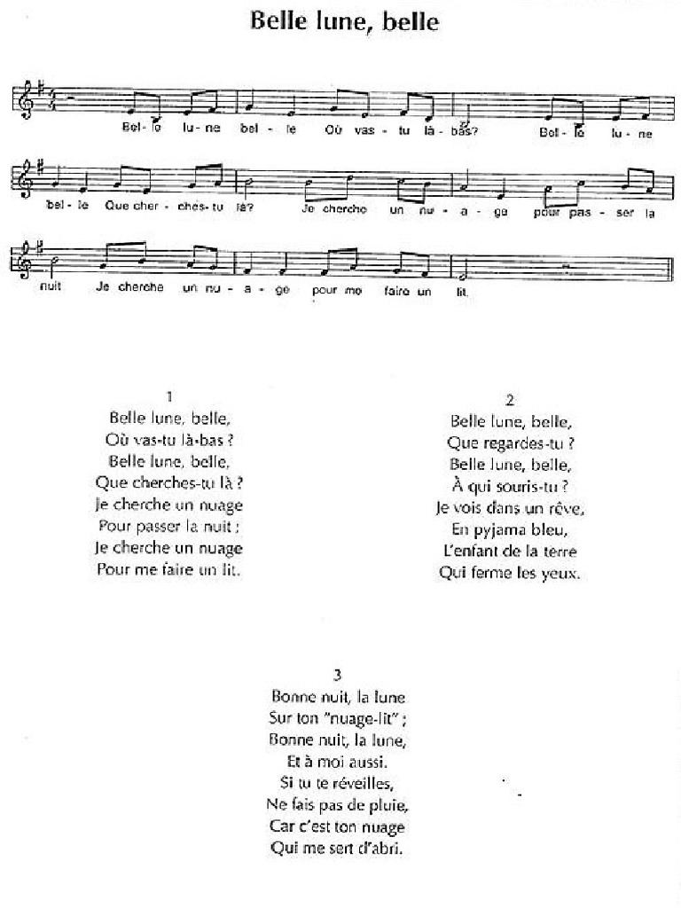 Belle Lune PDF