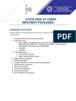 MDH Executive Health Check Inpatient Packages 2020