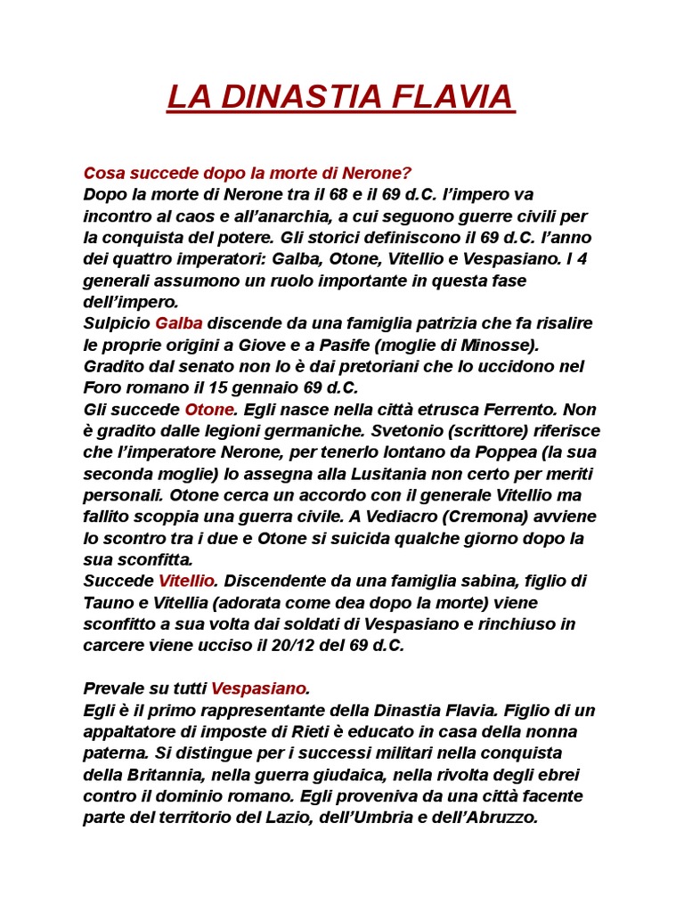 La Dinastia Flavia PDF