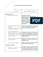 Référentiel Métier Référentiel Tâches Langagières