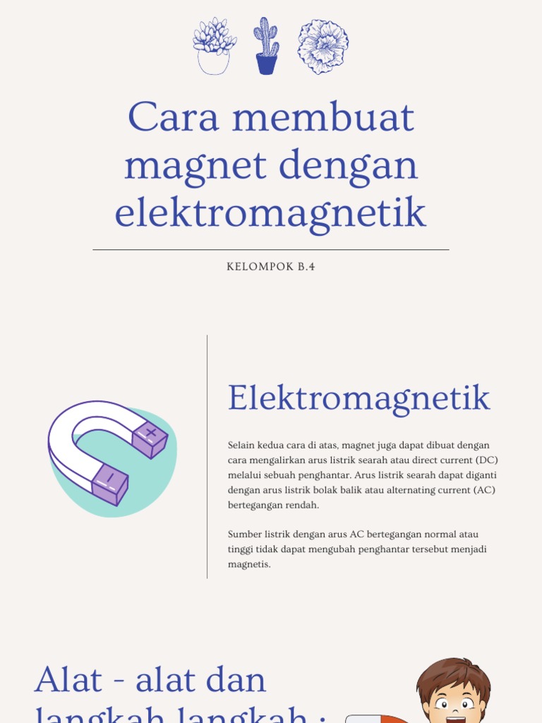 Membuat Magnet Dengan Cara Elektromagnetik | PDF