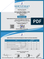 Nurmayani Eko Prasetyo S.PD Sertifikat