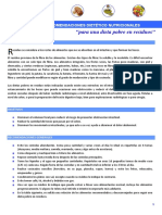 Dieta baja en residuos: recomendaciones y guía alimentaria