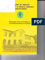 Bibliography of Research Findings On Gastrointestinal Diseases in Myanmar