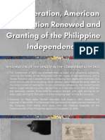 8the Liberation, American Occupation Renewed and Granting of The Philippine Independence